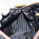 PRADA Bijoux Shoulder Bag Nylon Black Gold Auth yk19999V-19