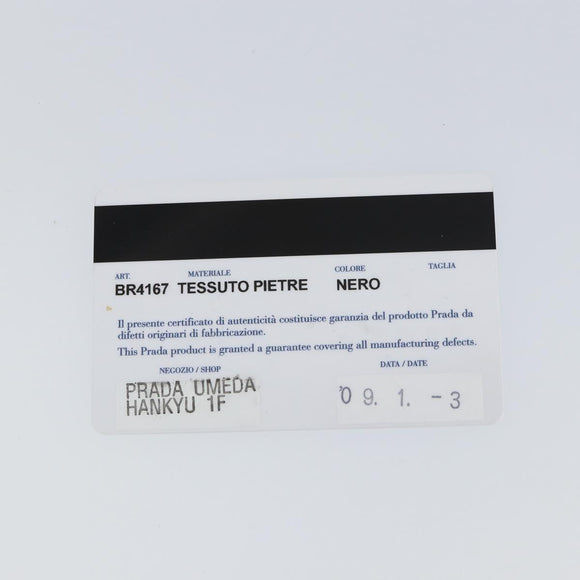 PRADA Bijoux Shoulder Bag Nylon Black Gold Auth yk19999V