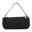 PRADA Bijoux Shoulder Bag Nylon Black Gold Auth yk19999V-3