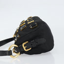 PRADA Bijoux Shoulder Bag Nylon Black Gold Auth yk19999V-5