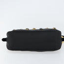 PRADA Bijoux Shoulder Bag Nylon Black Gold Auth yk19999V-9