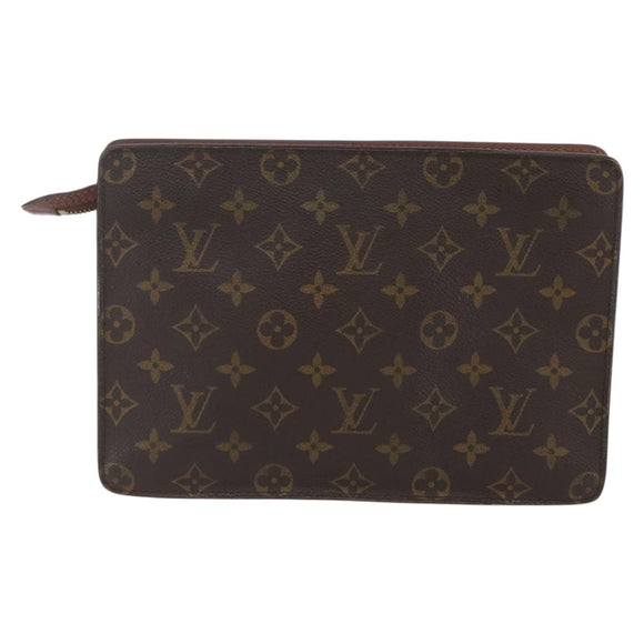 LOUIS VUITTON Monogram Pochette Homme Clutch Bag M51795 LV Auth yk20002