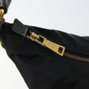 PRADA Shoulder Bag Nylon Black Gold Auth yk20004V-15