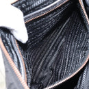 PRADA Shoulder Bag Nylon Black Gold Auth yk20004V-21