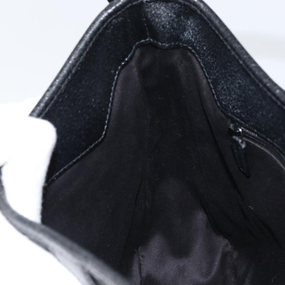 GUCCI GG Canvas Shoulder Bag Black Silver 113012 Auth yk20005V