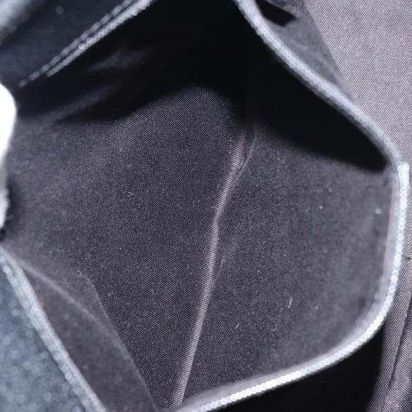 GUCCI GG Canvas Shoulder Bag Black Silver 113012 Auth yk20005V