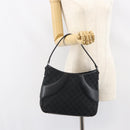 GUCCI GG Canvas Shoulder Bag Black Silver 113012 Auth yk20005V-21
