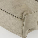 GUCCI Guccissima GG Canvas Sukey Hand Bag Leather White Gold 211944 Auth yk20007-15