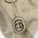 GUCCI Guccissima GG Canvas Sukey Hand Bag Leather White Gold 211944 Auth yk20007-10