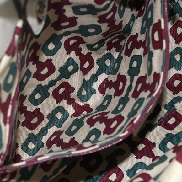 GUCCI Guccissima GG Canvas Sukey Hand Bag Leather White Gold 211944 Auth yk20007