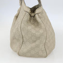 GUCCI Guccissima GG Canvas Sukey Hand Bag Leather White Gold 211944 Auth yk20007-4