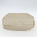 GUCCI Guccissima GG Canvas Sukey Hand Bag Leather White Gold 211944 Auth yk20007-5