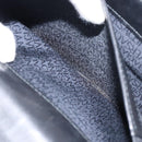 VERSACE Hand Bag Leather Black Gold Auth yk20008-22