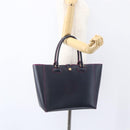 LOEWE Anagram Tote Bag Leather Black Gold Auth yk20013-19