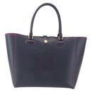 LOEWE Anagram Tote Bag Leather Black Gold Auth yk20013-13