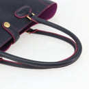 LOEWE Anagram Tote Bag Leather Black Gold Auth yk20013-7