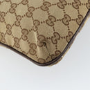 GUCCI GG Canvas Shoulder Bag Beige Silver 122793 Auth yk20016-13