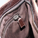 GUCCI GG Canvas Shoulder Bag Beige Silver 122793 Auth yk20016-20