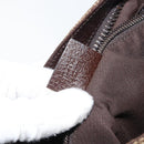 GUCCI GG Canvas Shoulder Bag Beige Silver 122793 Auth yk20016-23