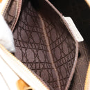 Christian Dior Canage Hand Bag Lamb Skin White Gold Auth yk20018-21