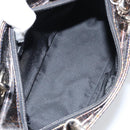 Christian Dior Trotter Canvas Hand Bag Enamel 2way Brown Silver Auth yk20020-11