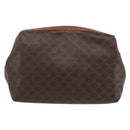 CELINE Macadam Canvas Pouch PVC Leather Brown Gold Auth yk20021-3