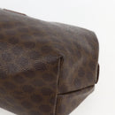 CELINE Macadam Canvas Pouch PVC Leather Brown Gold Auth yk20021-8