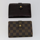 LOUIS VUITTON Monogram Epi Vernis Wallet 6 Set Yellow LV Auth yk20022-14
