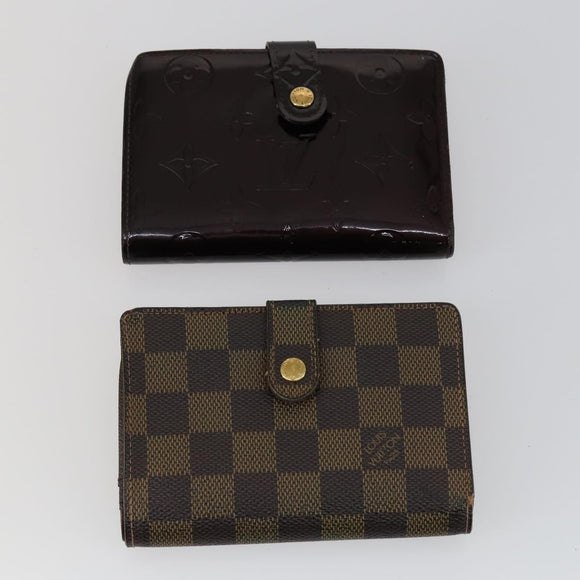LOUIS VUITTON Monogram Epi Vernis Wallet 6 Set Yellow LV Auth yk20022