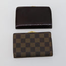 LOUIS VUITTON Monogram Epi Vernis Wallet 6 Set Yellow LV Auth yk20022-15