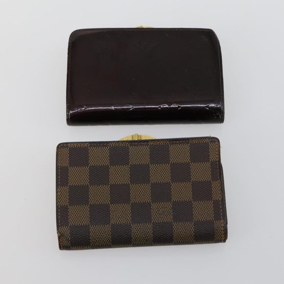 LOUIS VUITTON Monogram Epi Vernis Wallet 6 Set Yellow LV Auth yk20022