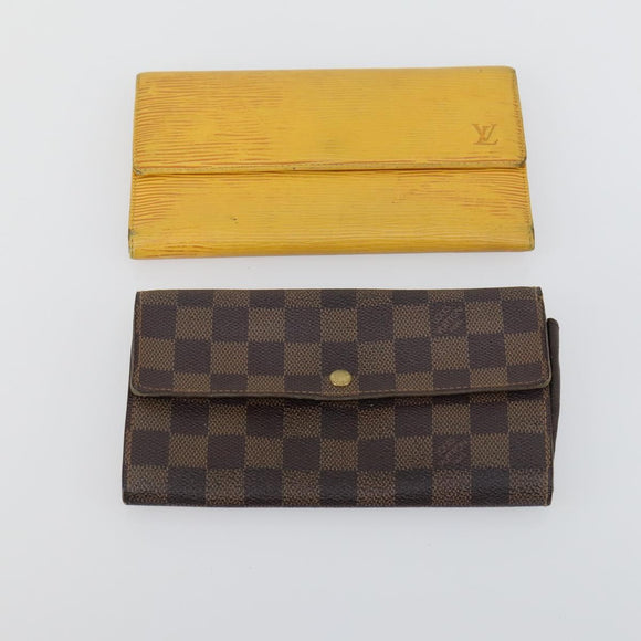 LOUIS VUITTON Monogram Epi Vernis Geldbörse 6er Set Gelb LV Auth yk20022