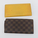 LOUIS VUITTON Monogram Epi Vernis Wallet 6 Set Yellow LV Auth yk20022-3