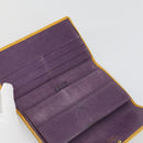 LOUIS VUITTON Monogram Epi Vernis Wallet 6 Set Yellow LV Auth yk20022-6