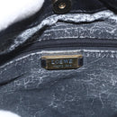 LOEWE Anagram Shoulder Bag Leather Black Gold Auth yk20023-10