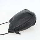 LOEWE Anagram Shoulder Bag Leather Black Gold Auth yk20023-3