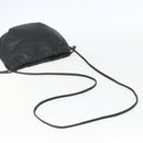 LOEWE Anagram Shoulder Bag Leather Black Gold Auth yk20023-7