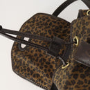 BOTTEGA VENETA Backpack Nylon Brown Gold Auth yk20025-18