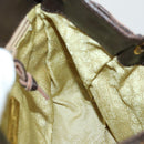 BOTTEGA VENETA Backpack Nylon Brown Gold Auth yk20025-19