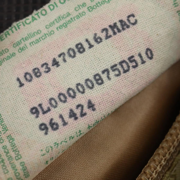 BOTTEGA VENETA Backpack Nylon Brown Gold Auth yk20025