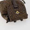 BOTTEGA VENETA Backpack Nylon Brown Gold Auth yk20025-6