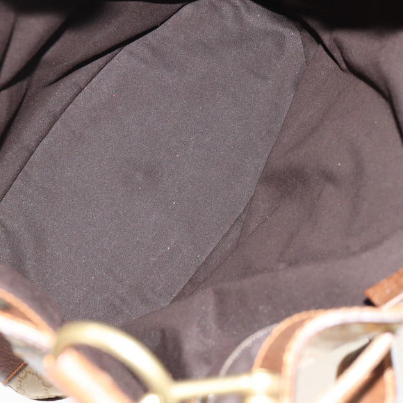 GUCCI GG Canvas Shoulder Bag Beige Gold Auth yk20026