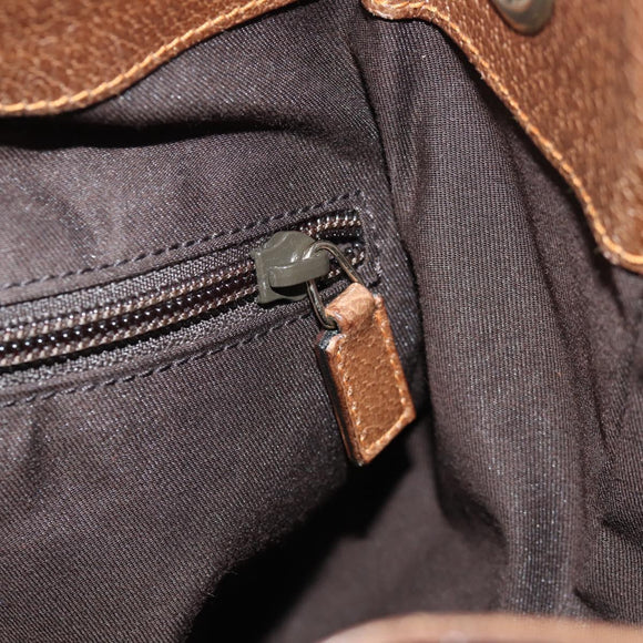 GUCCI GG Canvas Shoulder Bag Beige Gold Auth yk20026