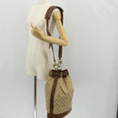 GUCCI GG Canvas Shoulder Bag Beige Gold Auth yk20026-26