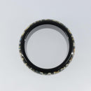 Christian Dior Leopard Pattern Bracelet plastic Black Gold Auth yk20027-6