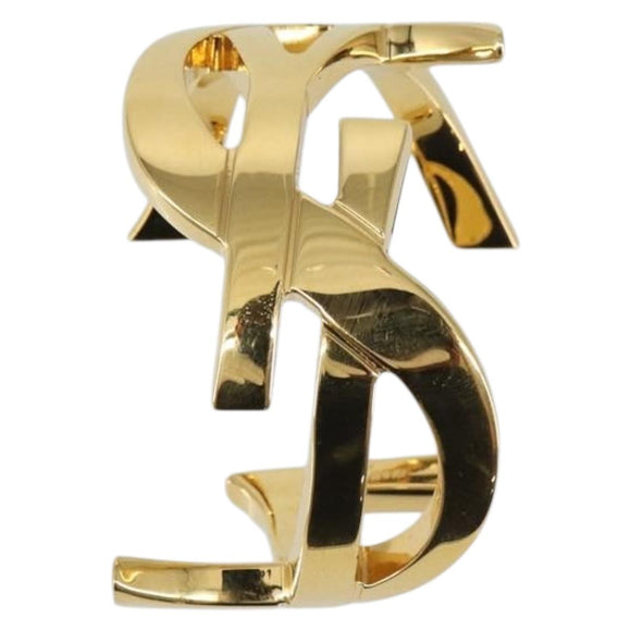 SAINT LAURENT Cassandra Bracelet metal Gold Tone Auth yk20028M
