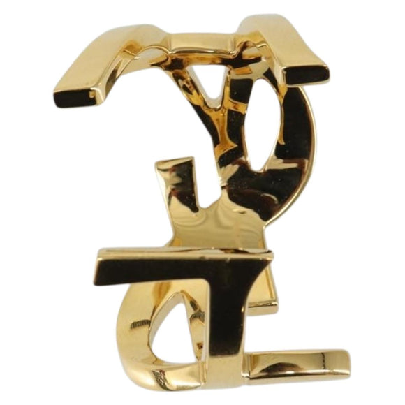 SAINT LAURENT Cassandra Bracelet metal Gold Tone Auth yk20028M