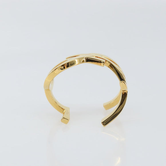 SAINT LAURENT Cassandra Bracelet metal Gold Tone Auth yk20028M