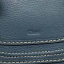 Chloe Bucket Bag Marcie Hand Bag Straw Blue Beige Auth yk20030-14