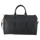 Christian Dior Trotter Canvas Boston Bag PVC 2way Black Gold Auth yk20032-2
